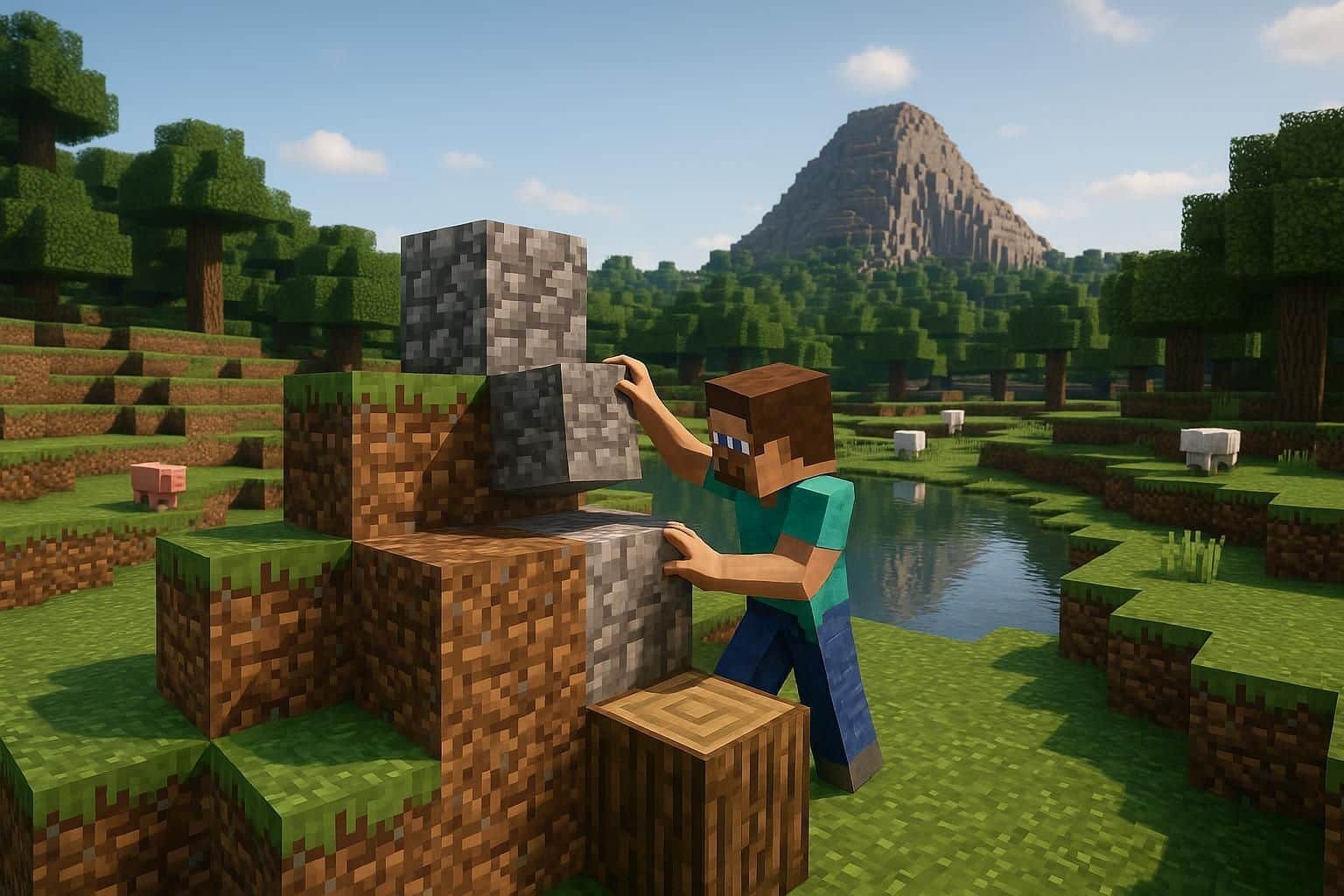 Explorez Minecraft, le célèbre jeu de construction, et plongez dans un univers infini de créativité et d'aventures.