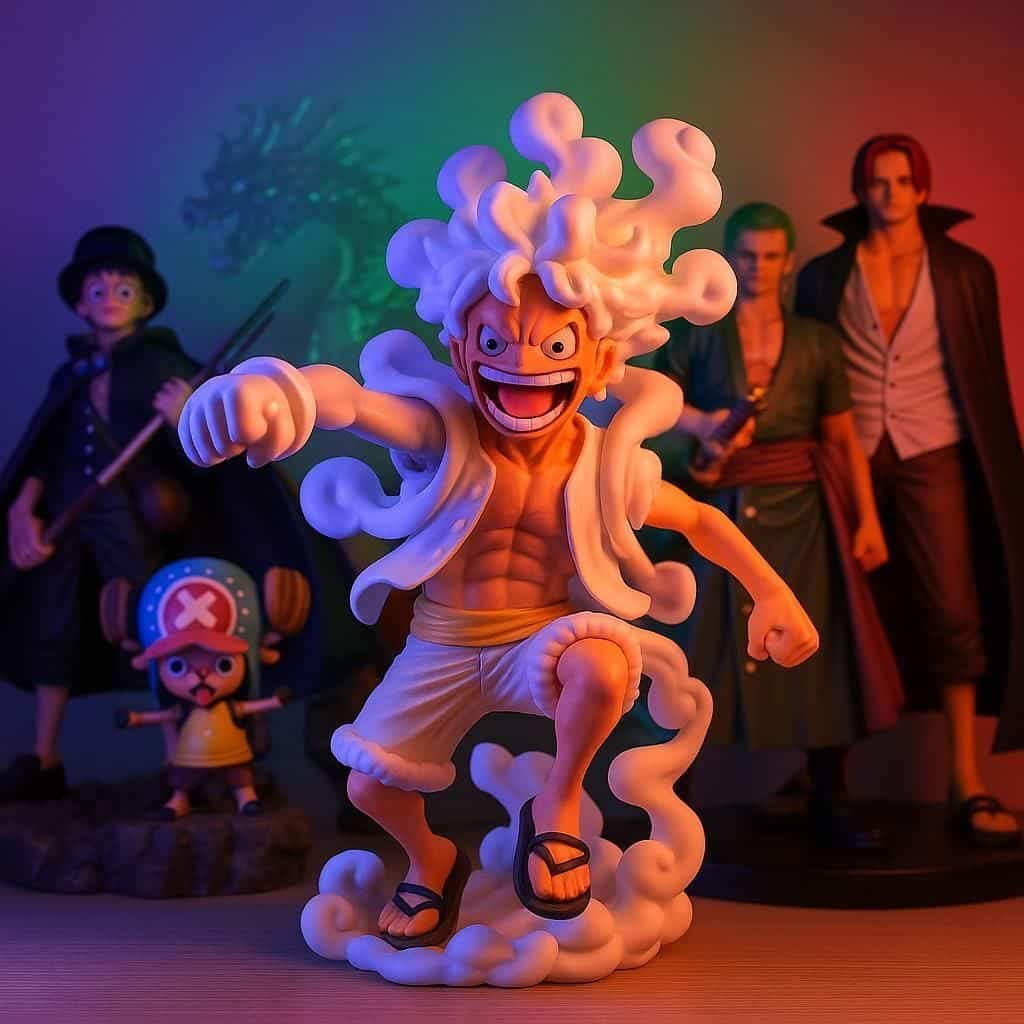 Découvrez la figurine Luffy Gear 5 en édition collector, une pièce incontournable pour les fans de One Piece. Qualité exceptionnelle et détails fidèles garantis.