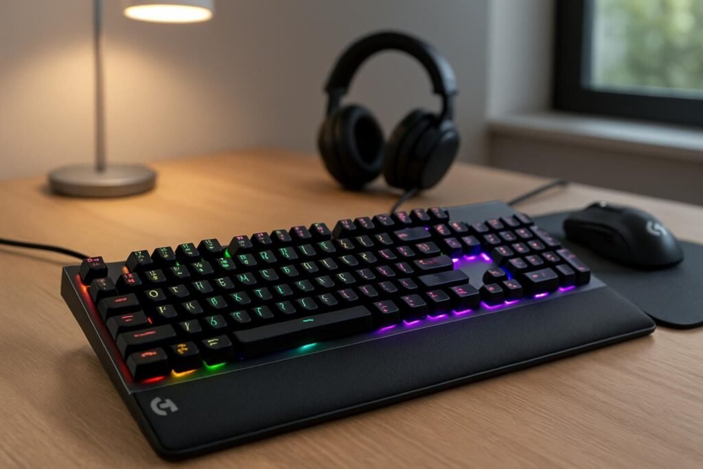 Découvrez notre test complet du Logitech G513, un clavier mécanique haut de gamme alliant performance, design élégant et confort de frappe pour les gamers exigeants.