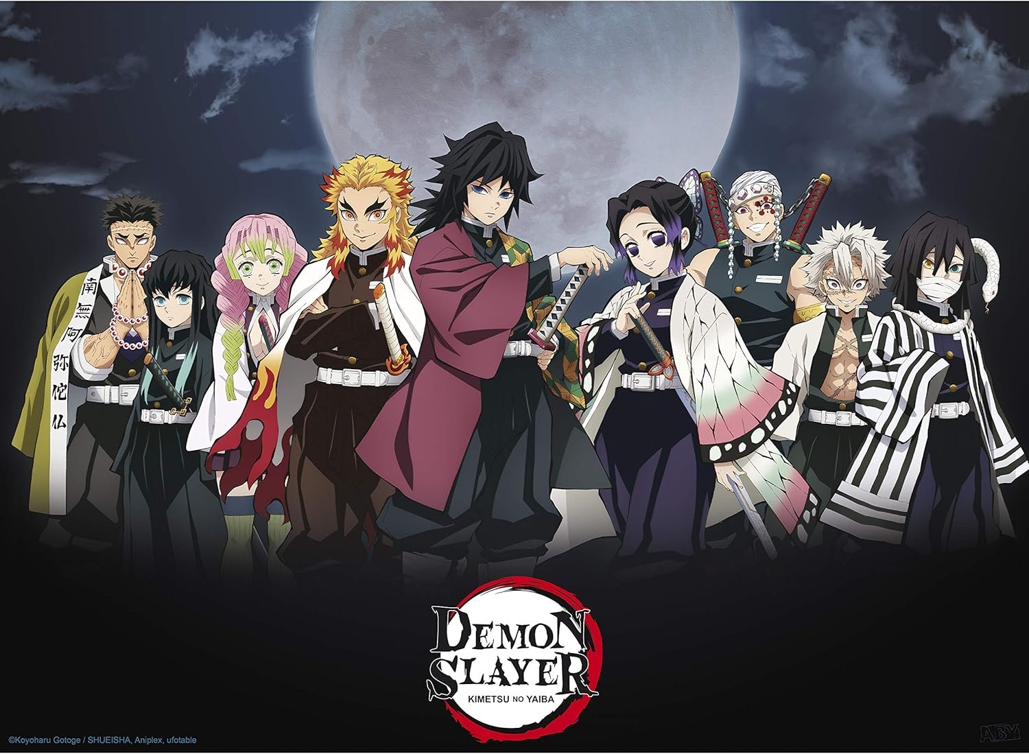 Poster Demon Slayer Piliers