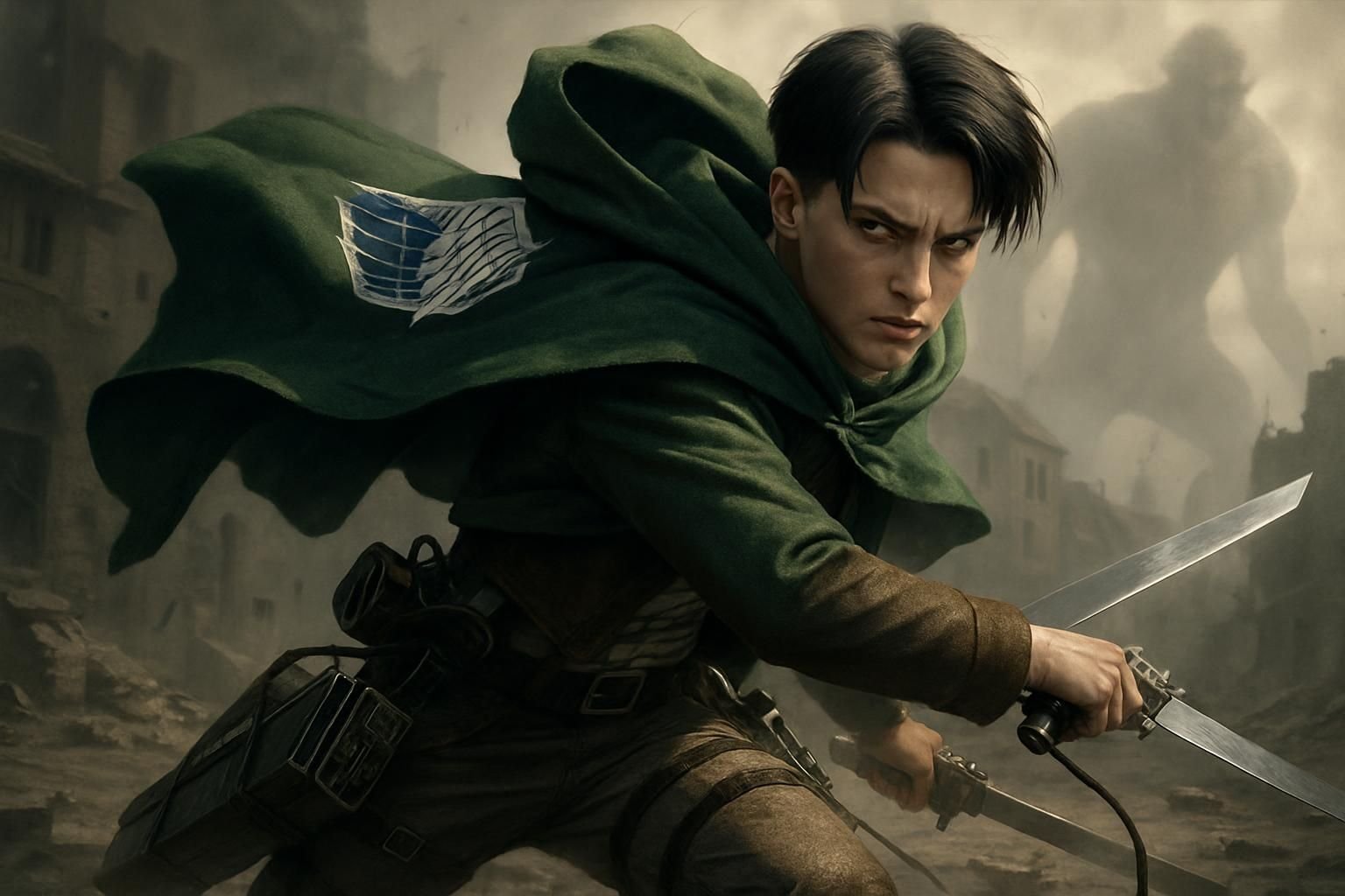 Découvrez l'histoire captivante de Levi Ackerman et ses combats épiques dans la série Attack on Titan, un personnage emblématique et puissant.
