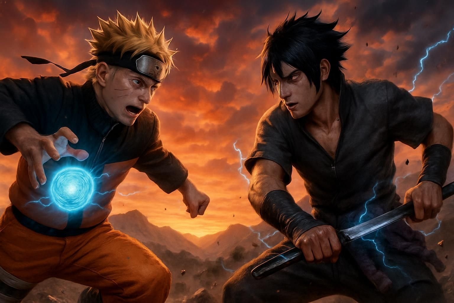 Découvrez le combat épique entre Naruto et Sasuke en VF, version complète. Plongez dans ce duel légendaire aux animations captivantes et à l'intrigue intense.
