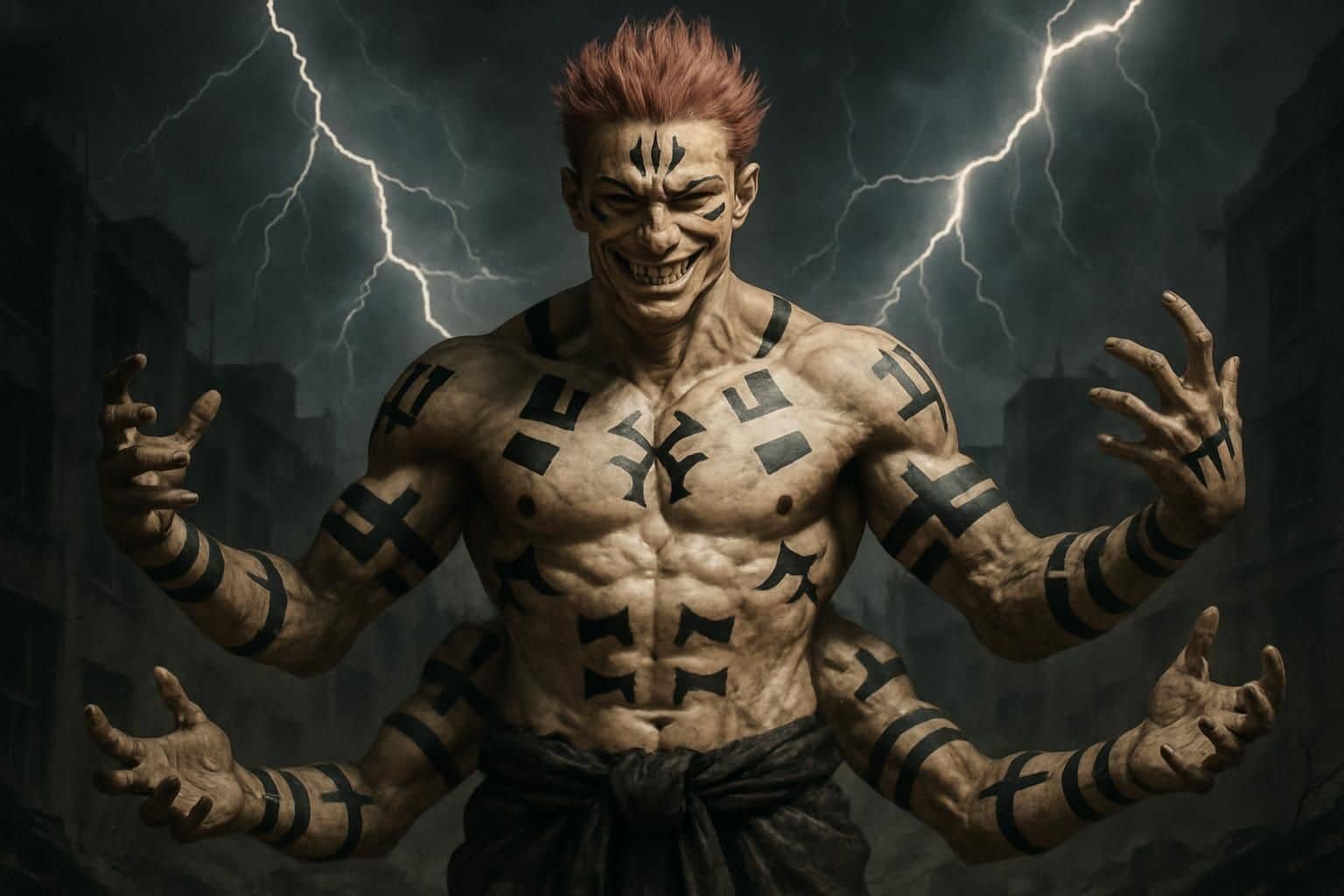 Découvrez Sukuna dans Jujutsu Kaisen, le roi des fléaux, et son rôle clé dans l'univers sombre et captivant de cette série manga et anime populaire.