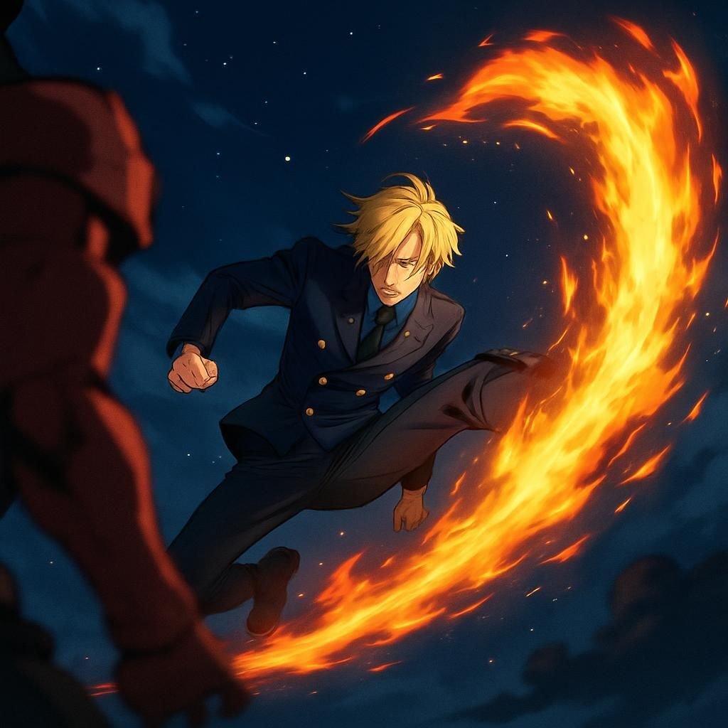 Découvrez Sanji, le cuisinier talentueux de One Piece, célèbre pour ses coups de pied légendaires et son rôle crucial dans l'équipage du Chapeau de paille.