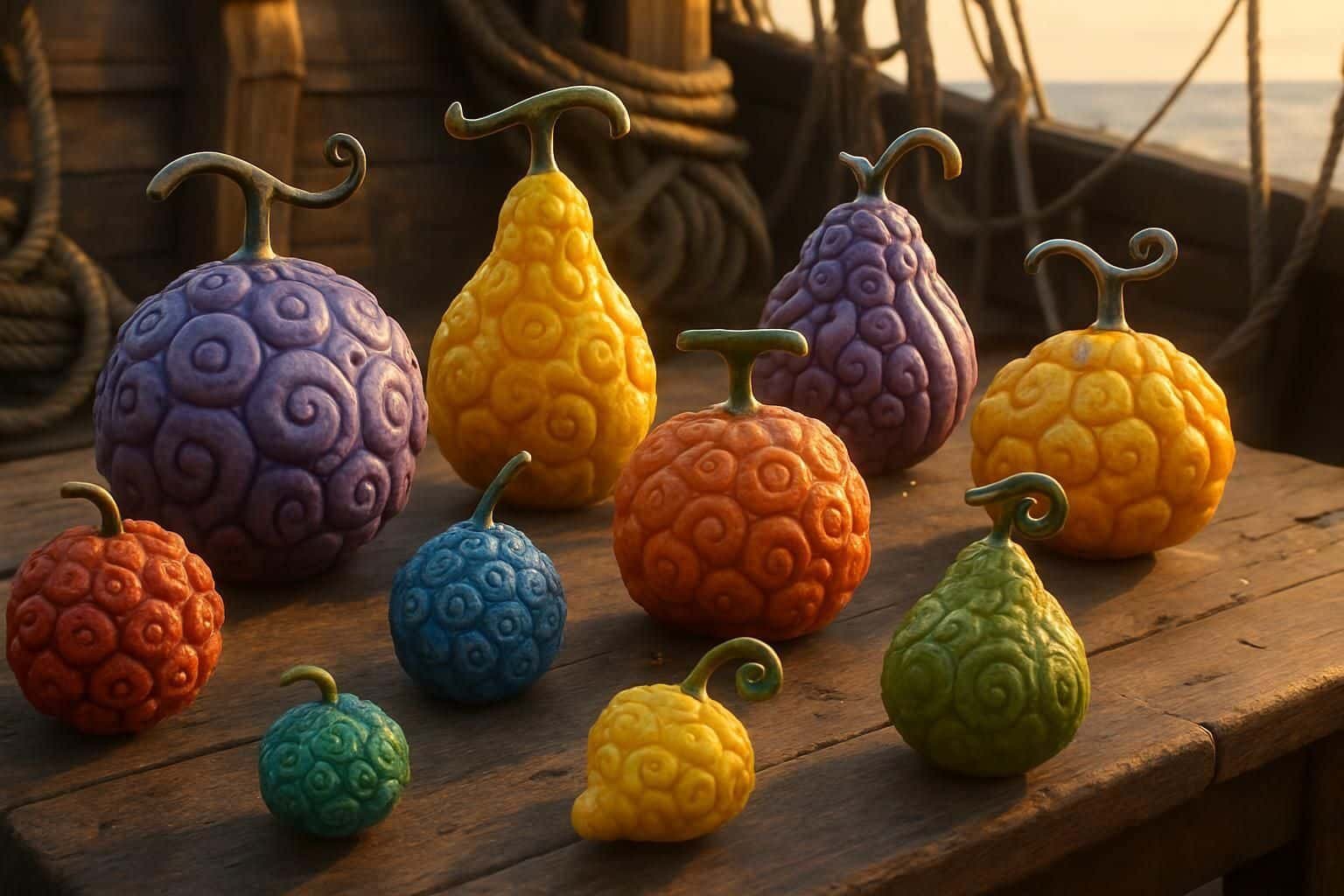 Découvrez notre guide complet des Fruits du Démon dans One Piece, leurs pouvoirs uniques et comment ils influencent l'aventure de vos personnages préférés.
